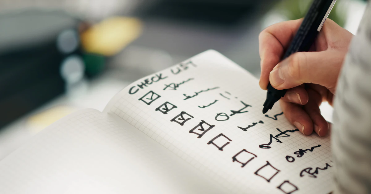 How to type a check mark: ticking items off a checklist