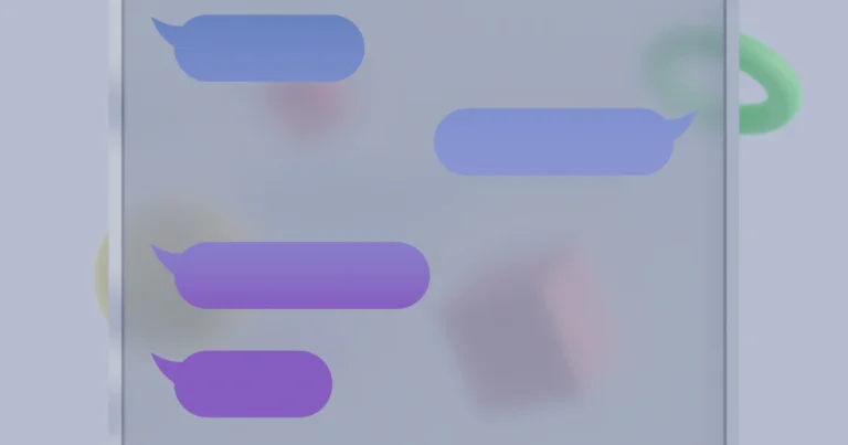 Purple chat speech bubbles