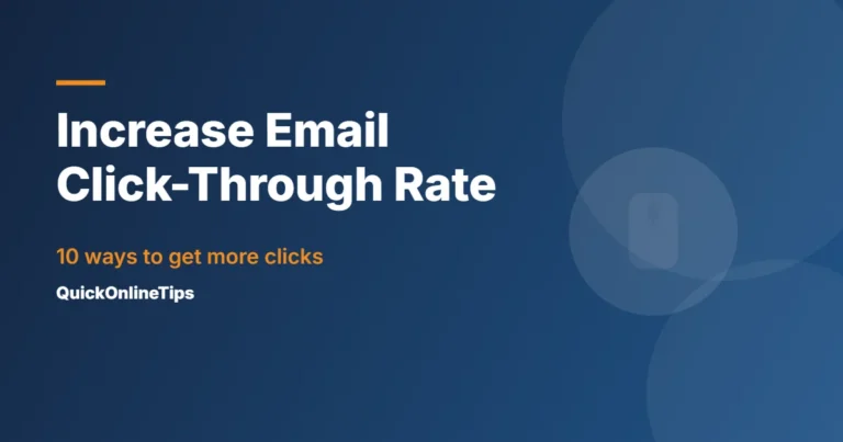 Increase email click-through rate
