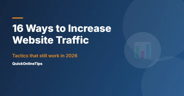 Ways to increase website traffic