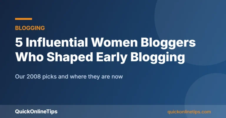 Influential women bloggers 2008 picks guide card