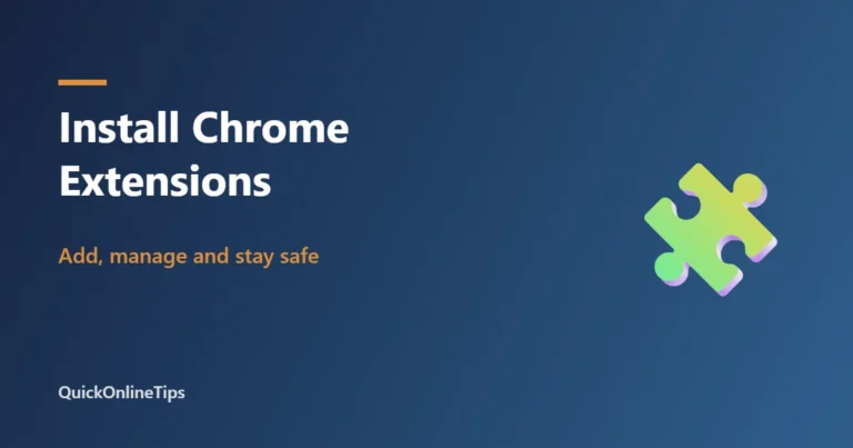 Install Chrome extensions