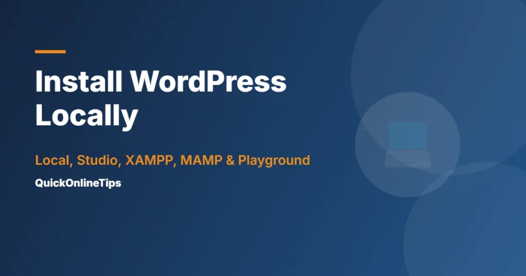 Install WordPress locally