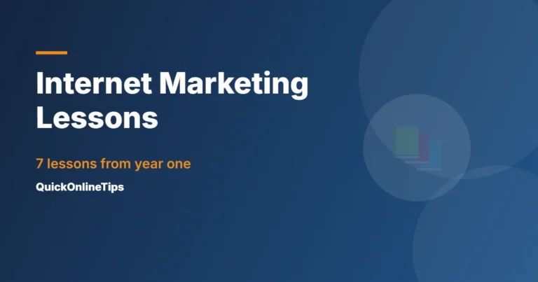 Internet marketing lessons