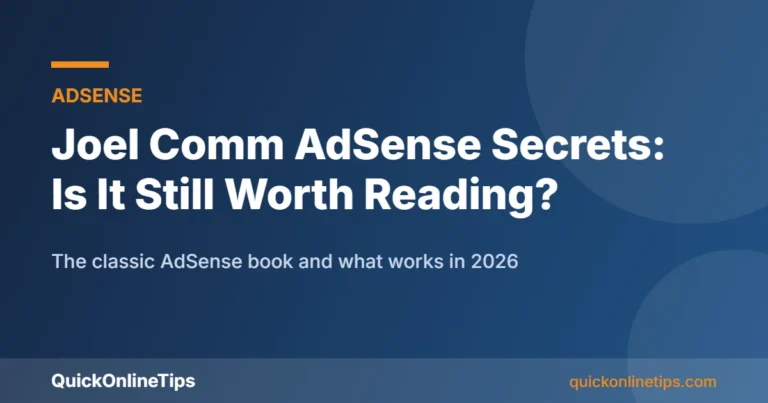Joel Comm AdSense Secrets book