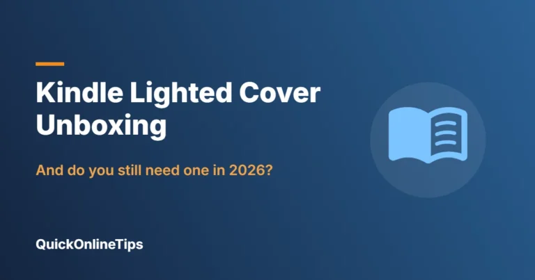Kindle lighted cover unboxing and 2026 advice