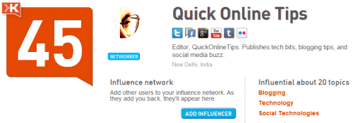 klout qot