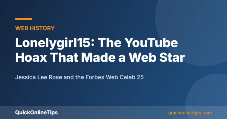 Lonelygirl15 YouTube series and Jessica Lee Rose