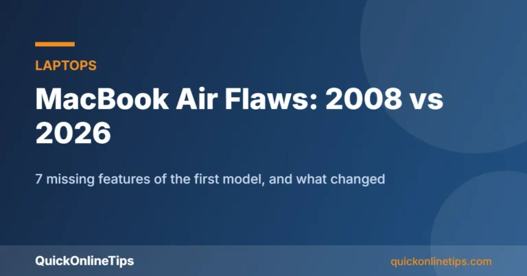 MacBook Air flaws 2008 vs 2026