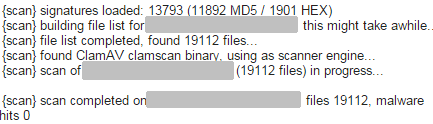 maldet results