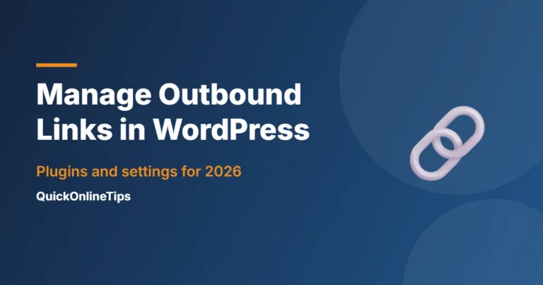 Manage outbound links in WordPress