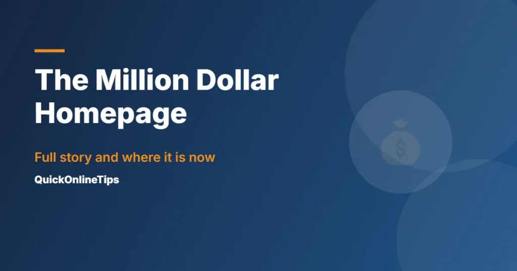 The Million Dollar Homepage story