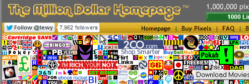 million dollar homepage