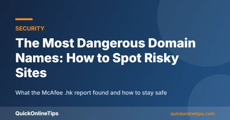 Most dangerous domain names