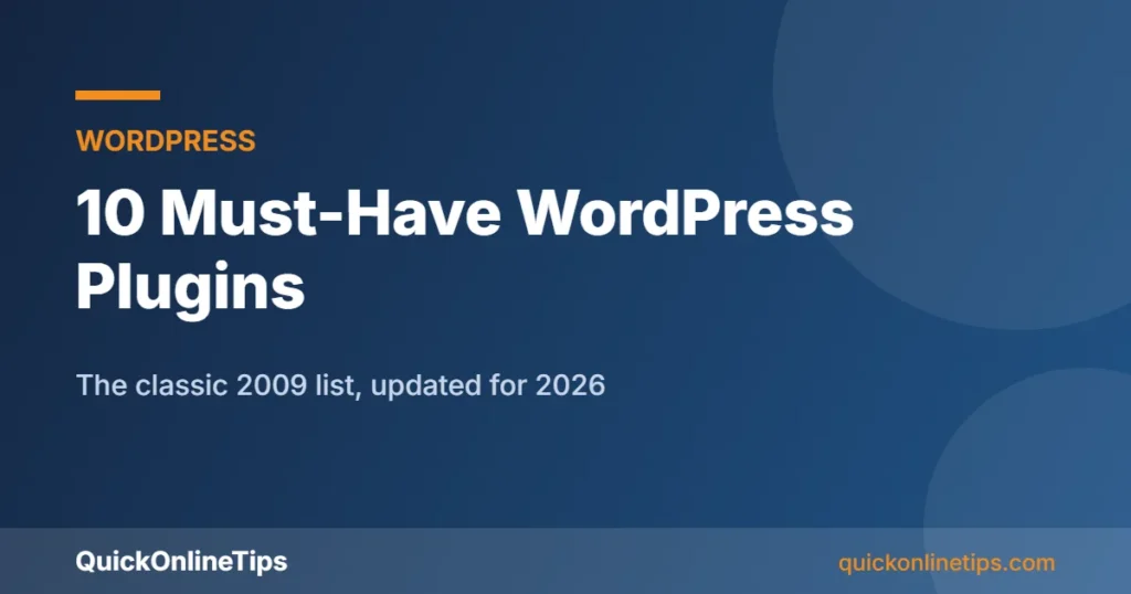 Must-have WordPress plugins for 2026