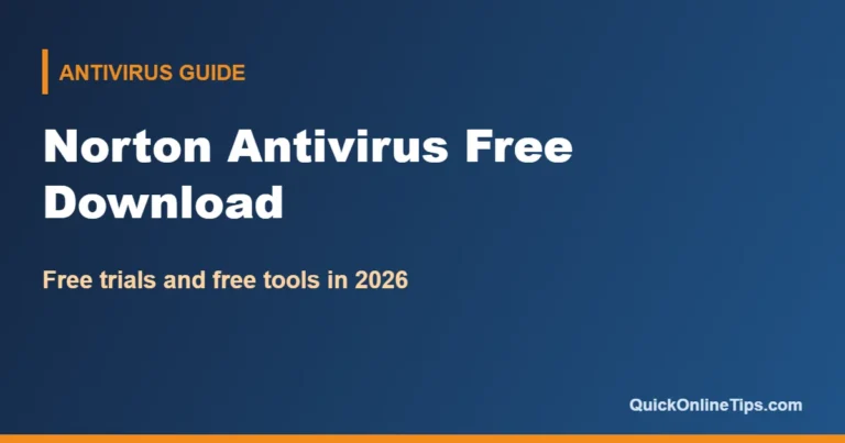 Norton antivirus free download and free trial options