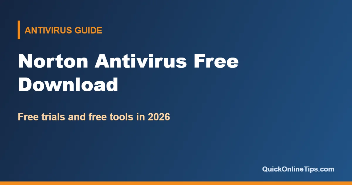 Norton antivirus free download and free trial options