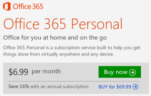 office365 personal