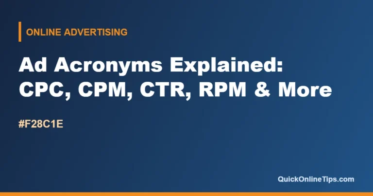 online advertising acronyms explained