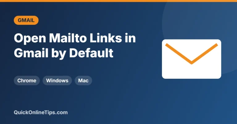 Open mailto links in Gmail by default