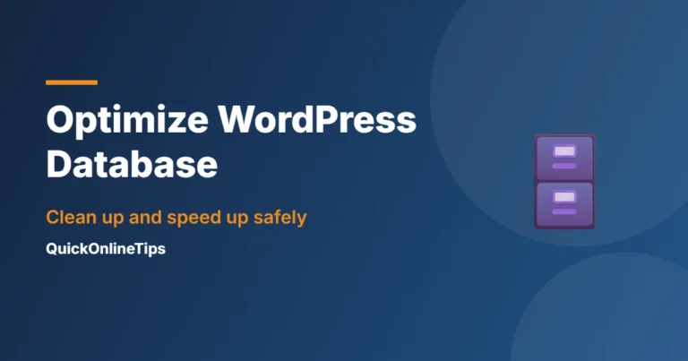 Optimize WordPress database easily