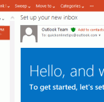 Outlook layout