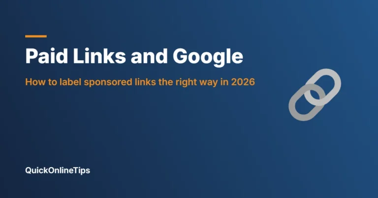 Paid links and Google rel sponsored