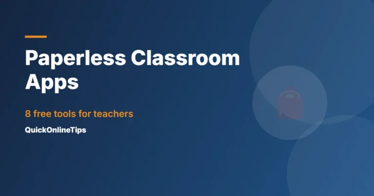 Apps for a paperless classroom