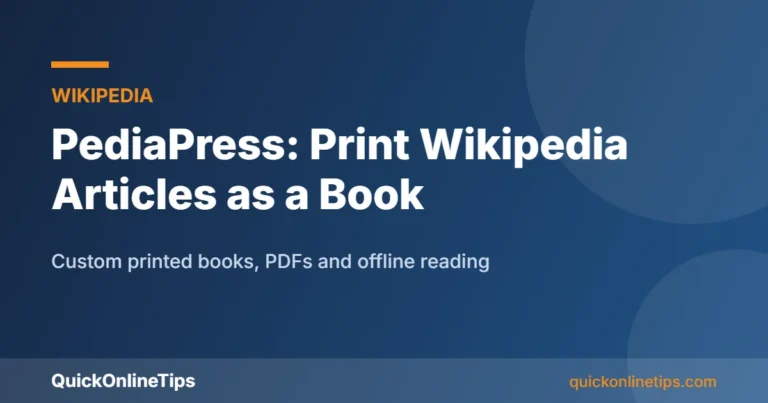 PediaPress printed Wikipedia books guide