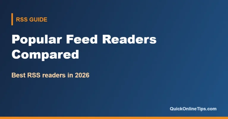 Popular RSS feed readers compared