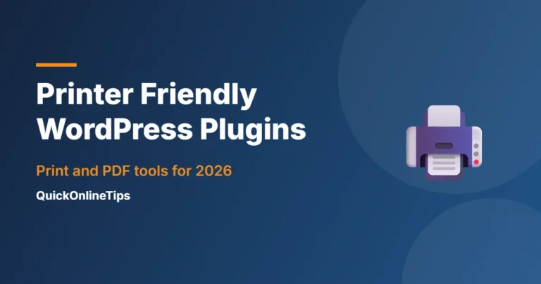 Printer friendly WordPress plugins