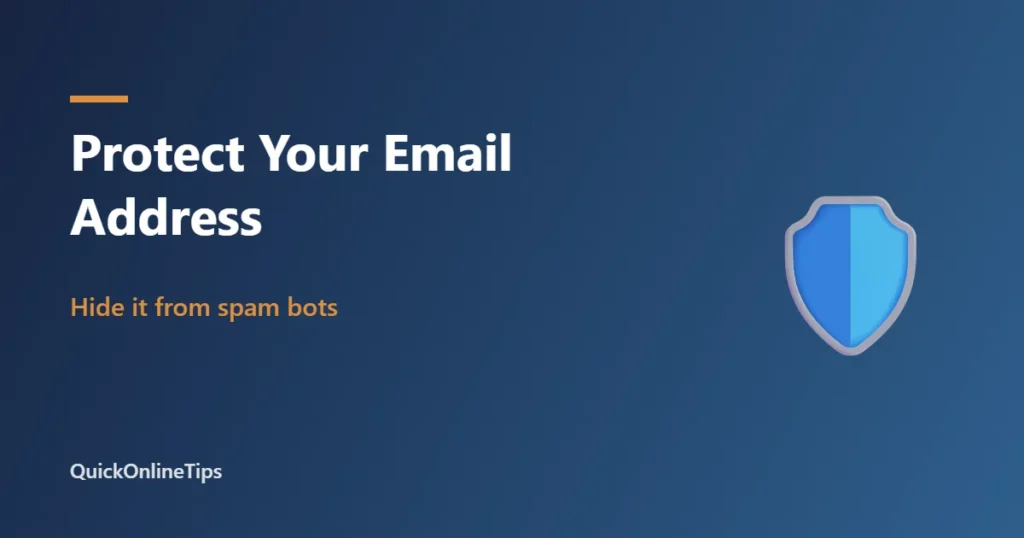 Protect your email address from spam bots