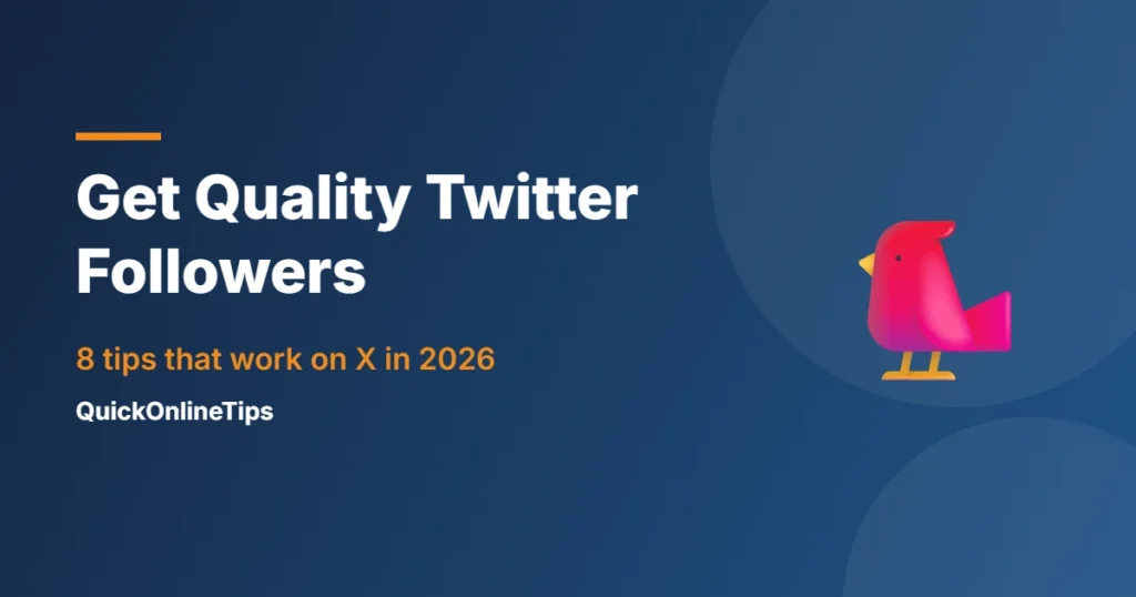 Get quality Twitter followers