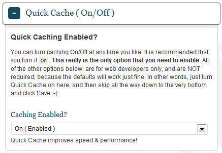 quick cache