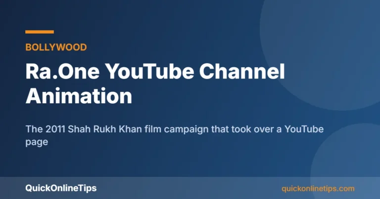 Ra.One YouTube channel animation card