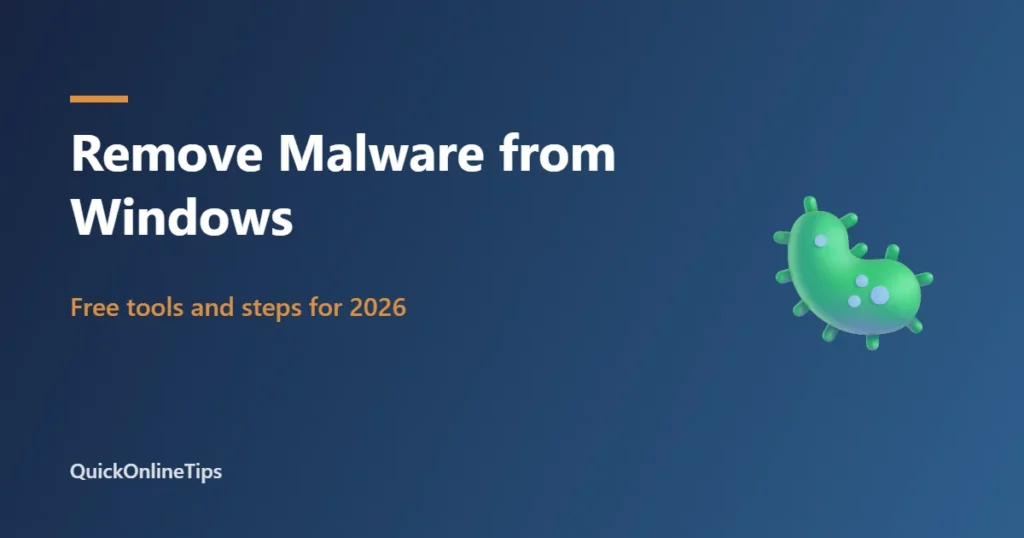 Remove malware from Windows