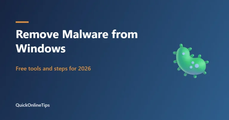 Remove malware from Windows