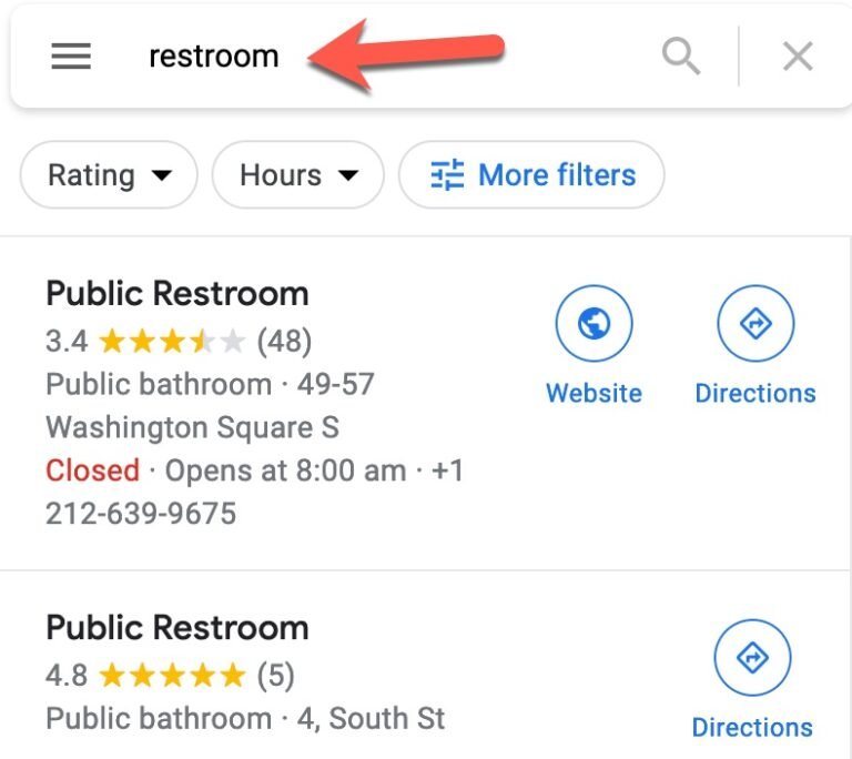 How to Find Public Restroom Near Me