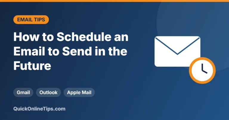 schedule an email to send in the future