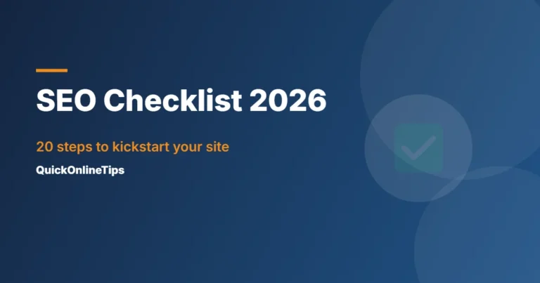 SEO checklist for 2026