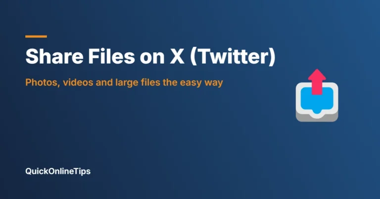 Share files on X Twitter