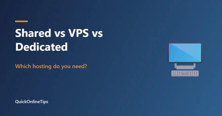 Shared vs VPS vs dedicated hosting