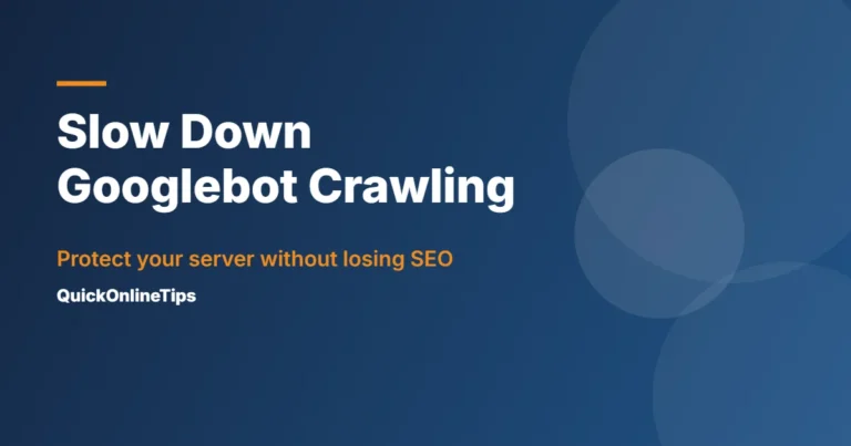 How to slow down Googlebot crawl rate