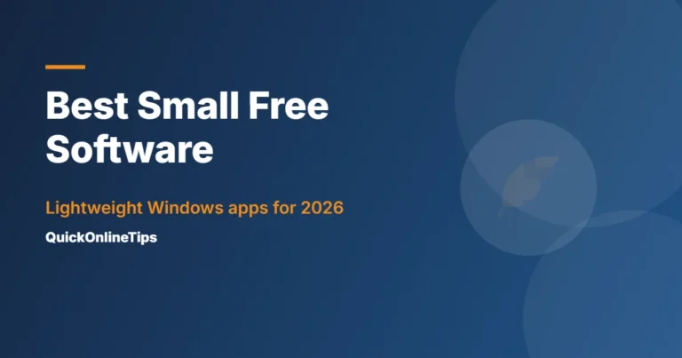 Best small free software for Windows