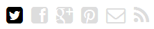 social icons in fonts