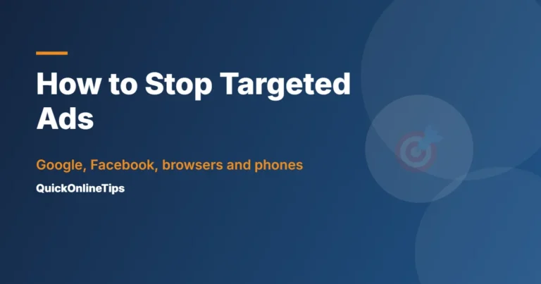 How to stop targeted ads