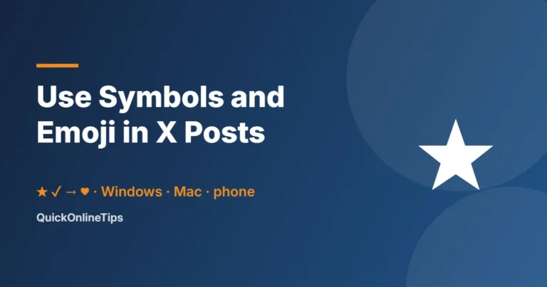 Insert Unicode symbols in X (Twitter) posts