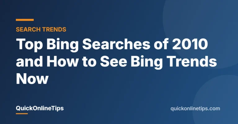Top Bing searches of 2010