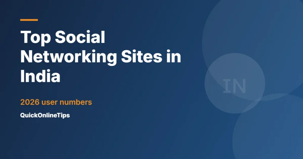 Top social networking sites in India 2026