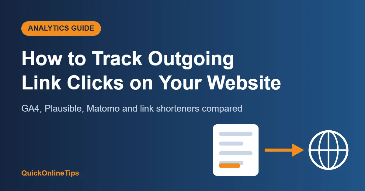 How to track outgoing link clicks on your website